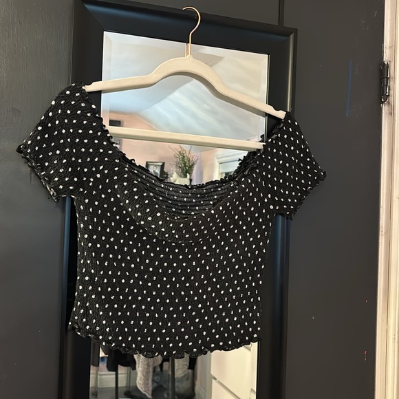 Fashion Nova Cropped Off The Shoulder Top - Picture 3 of 3